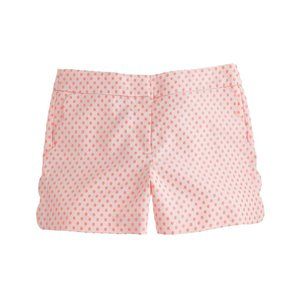 J.Crew Scallop-pocket short in polka dot, size 8